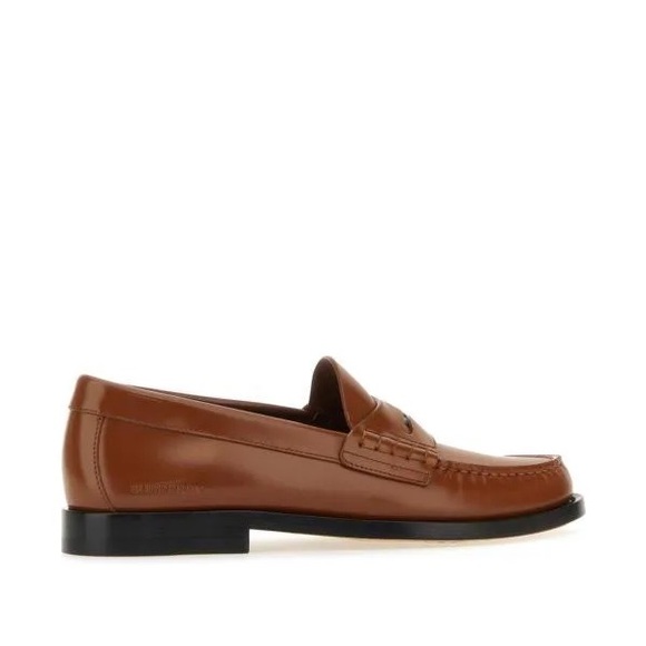 Burberry Brown Coin Loafers in Warm Oak Brown, Size EU42 UK8 US9 New w/Dust Bag - Picture 6 of 16